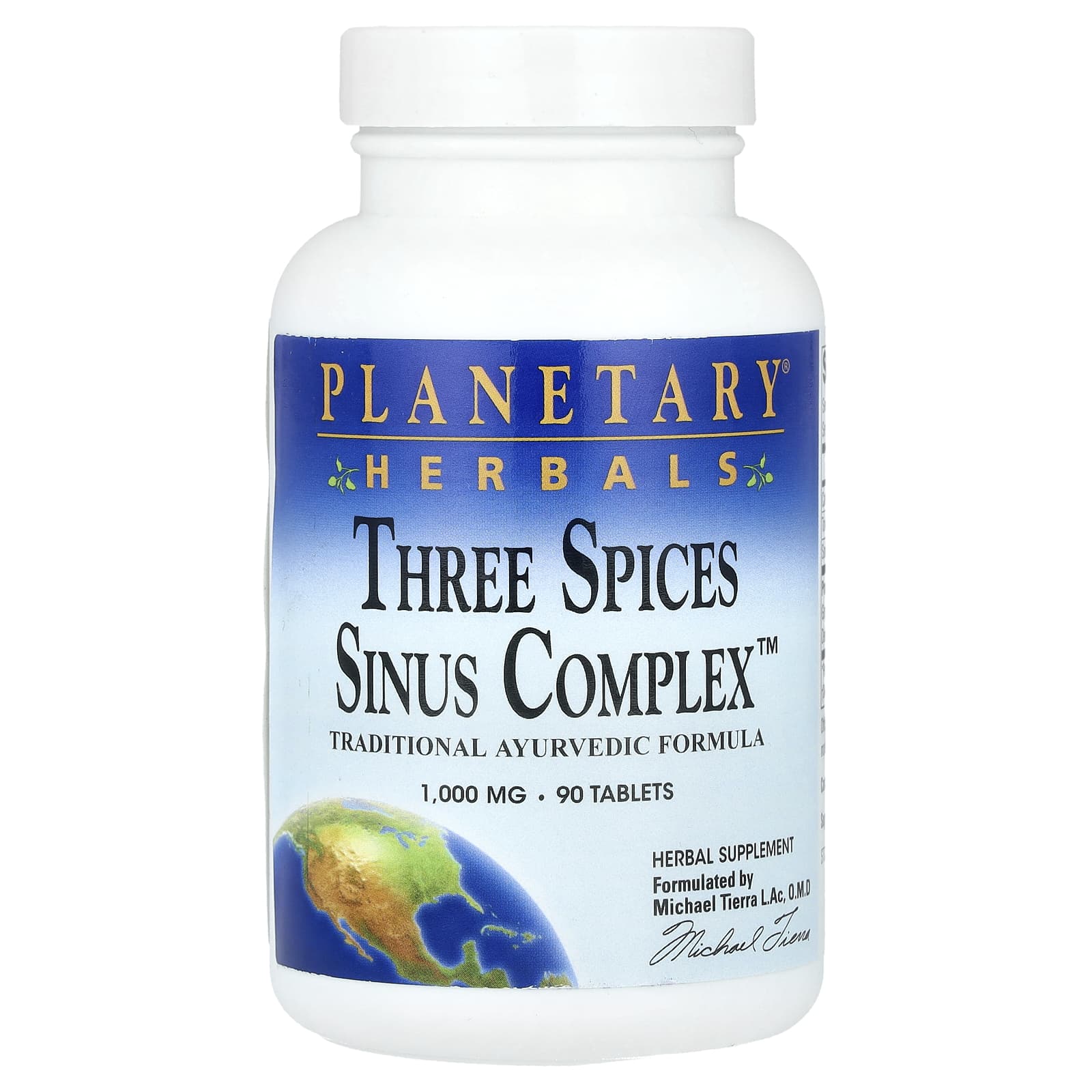 Комплекс Planetary Herbals Three Spices Sinus™, 90 таблеток