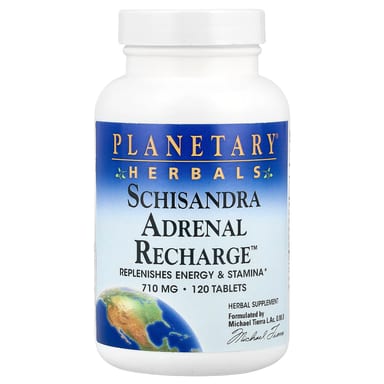 Комплекс с лимонником для поддержки надпочечников Planetary Herbals™, 120 таблеток