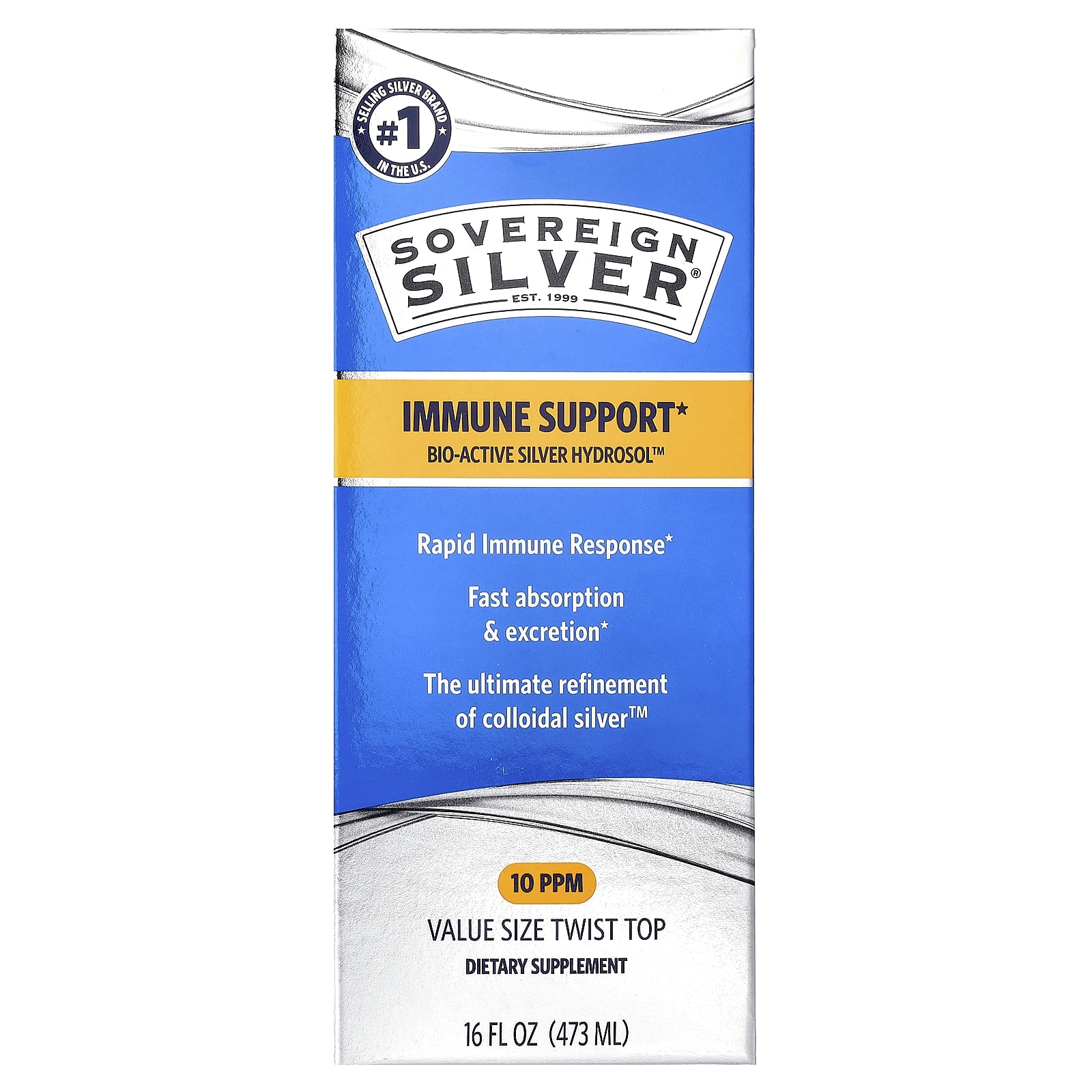 Bio-Active Silver Hydrosol Sovereign Silver Bio-Active Silver Hydrosol™, 473 мл — фото 2