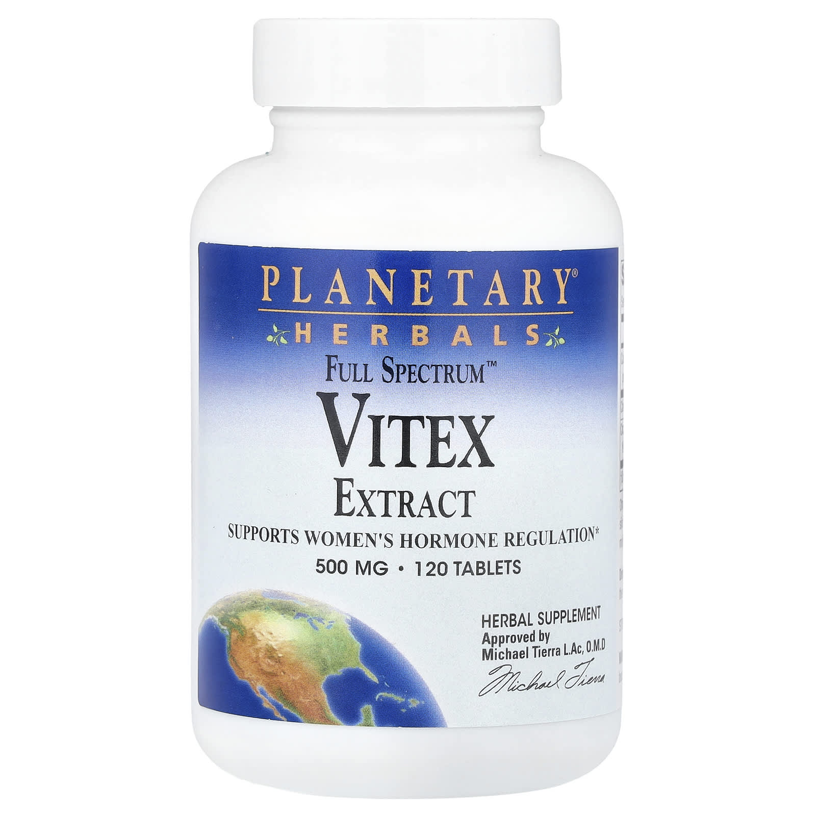 Витекс Planetary Herbals Full Spectrum™ Extract, 500 мг, 120 таблеток