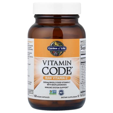 Витамин C Garden of Life Vitamin Code® RAW™, 60 растительных капсул