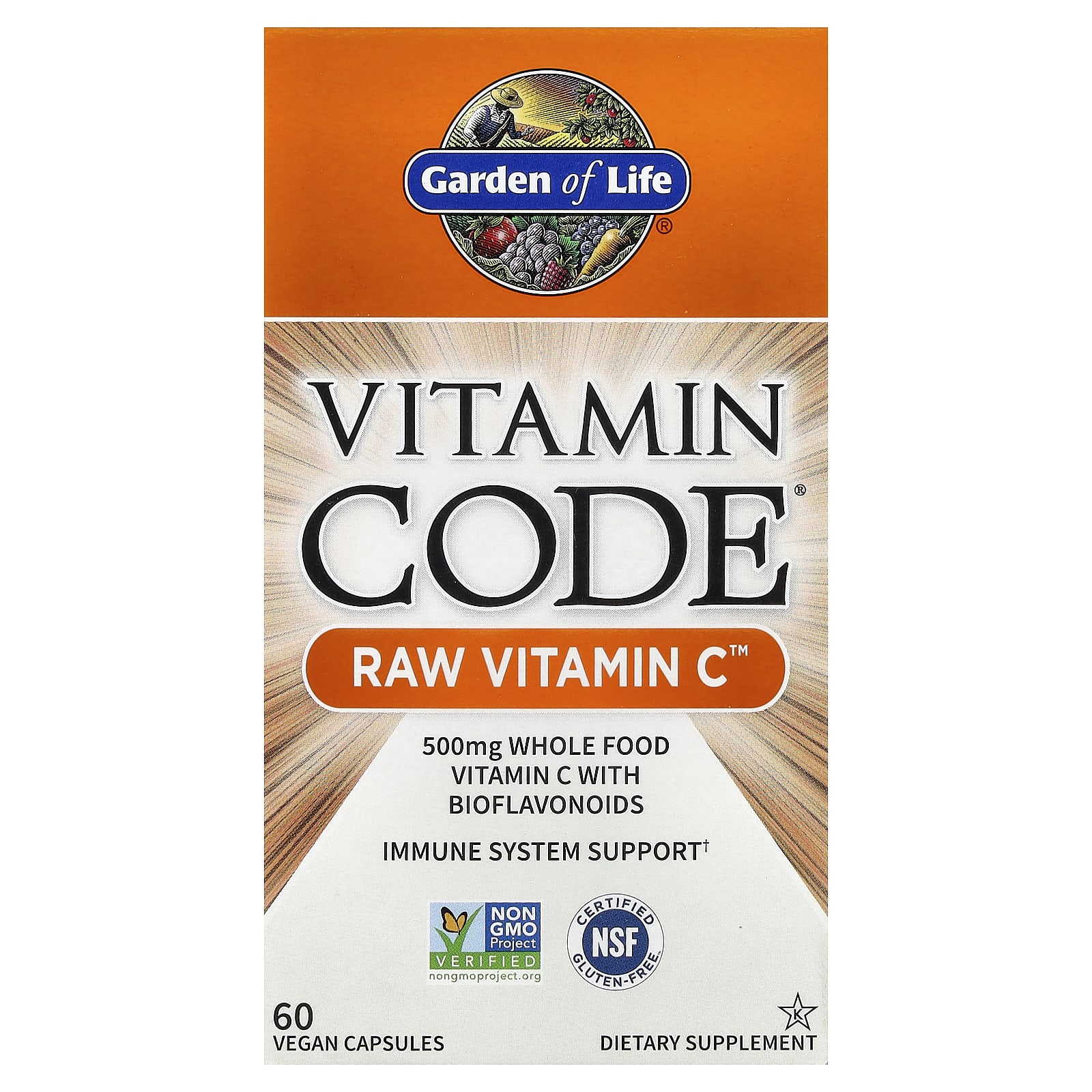 Витамин C Garden of Life Vitamin Code® RAW™, 60 растительных капсул — фото 2