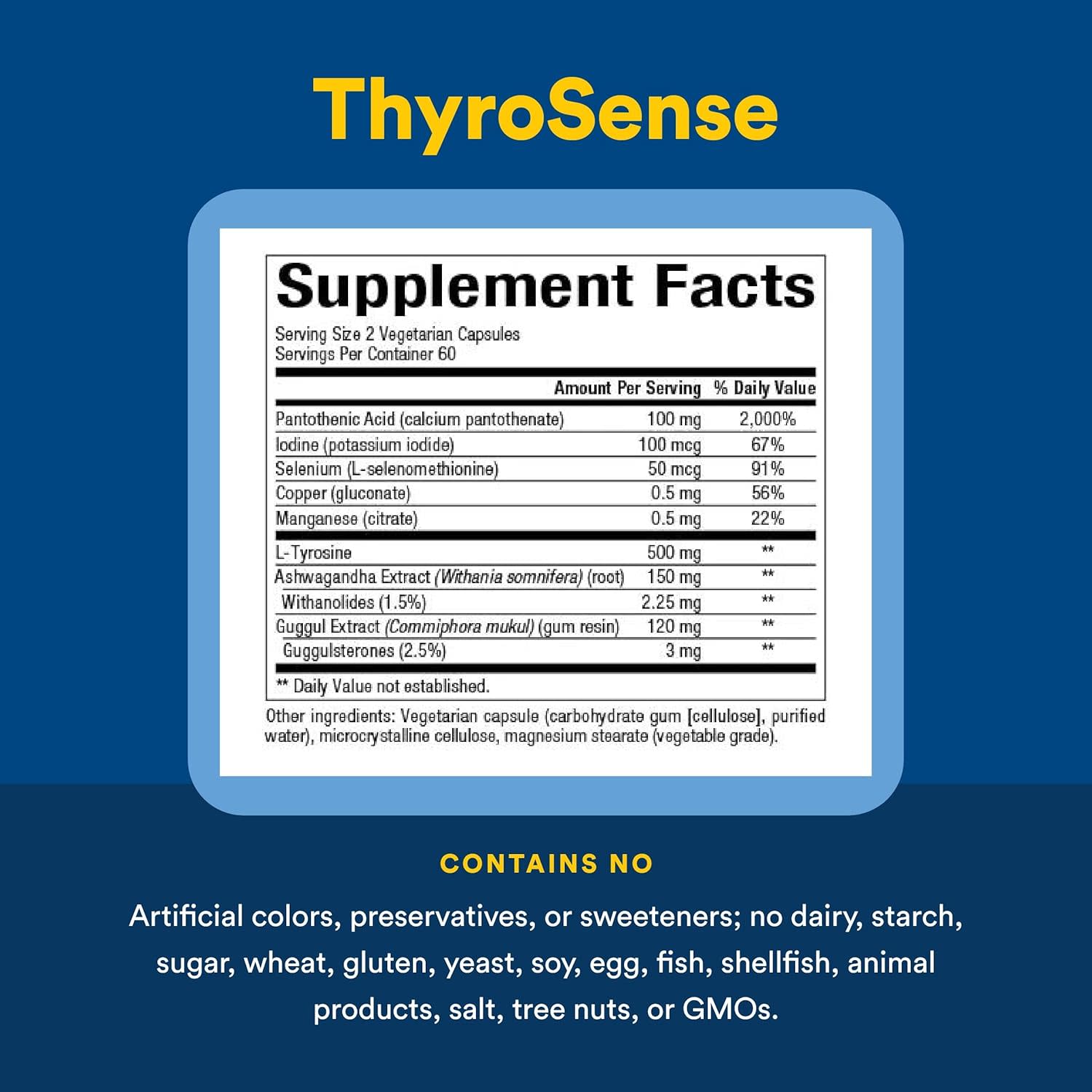 Комплекс Natural Factors WomenSense® ThyroSense® Thyroid, 120 растительных капсул