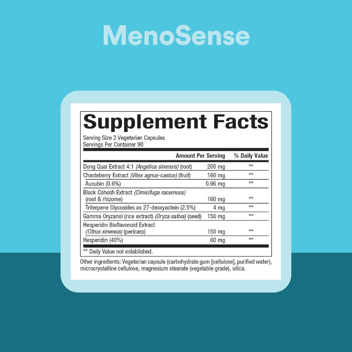 Комплекс Natural Factors WomenSense Menopause, оттенок MenoSense, 180 растительных капсул — фото 3