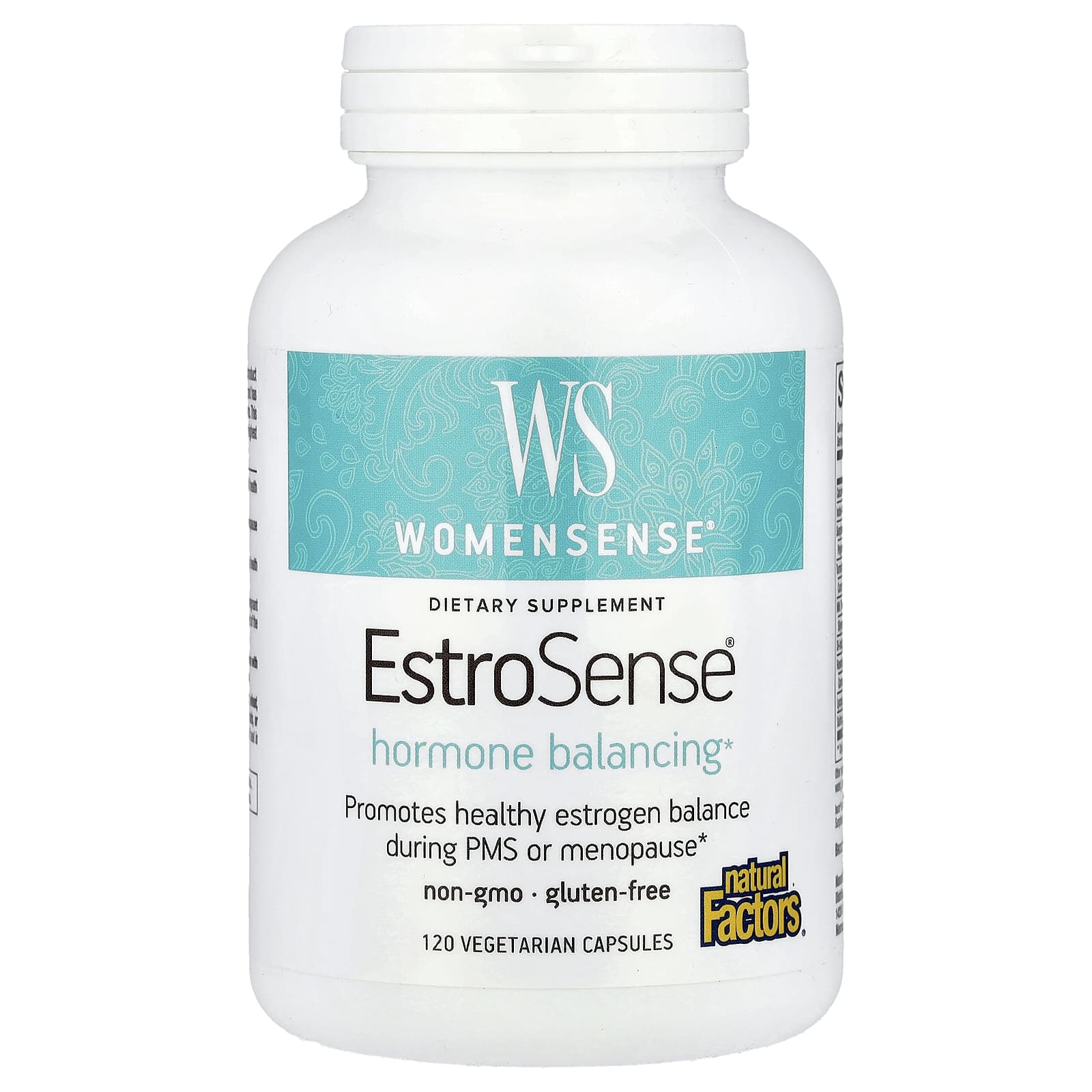 Комплекс WomenSense EstroSense для гормонального баланса Natural Factors WomenSense® EstroSense®, 120 растительных капсул