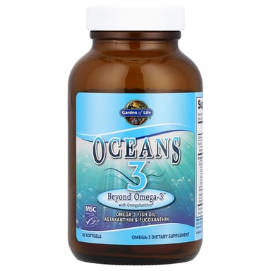 Омега-3 Garden of Life Oceans 3™ Beyond with OmegaXanthin™, 60 мягких капсул