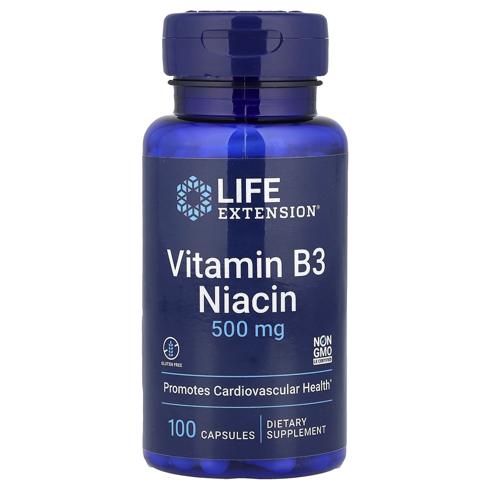 Ниацин Life Extension Vitamin B3, 500 мг, 100 капсул
