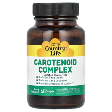 Комплекс Country Life Carotenoid, 60 мягких капсул