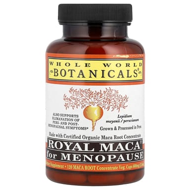 Мака Whole World Botanicals Royal® for Menopause, оттенок 120 Veg. Caps