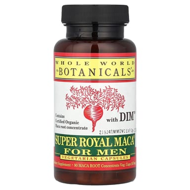 Мака Whole World Botanicals Super Royal® For Men, 90 растительных капсул