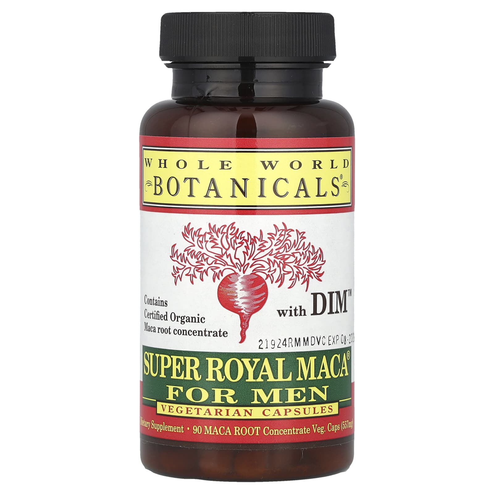 Мака Whole World Botanicals Super Royal® For Men, 90 растительных капсул