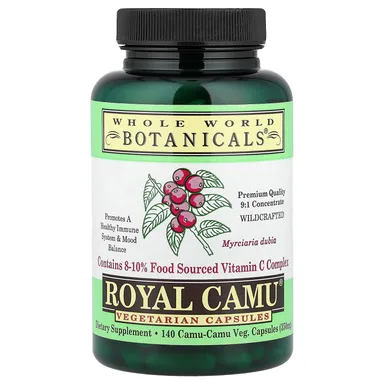 Фото товара: Роял Каму® Whole World Botanicals, 140 вегетарианских капсул