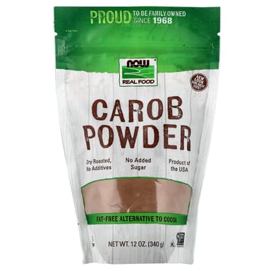 Порошок NOW Foods Real Food Carob, 340 г