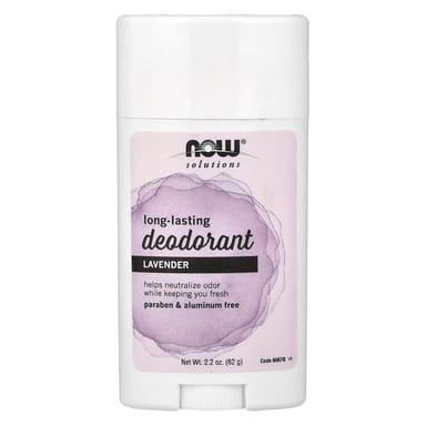 Дезодорант NOW Foods Solutions Long-Lasting, оттенок Lavender, 62 г