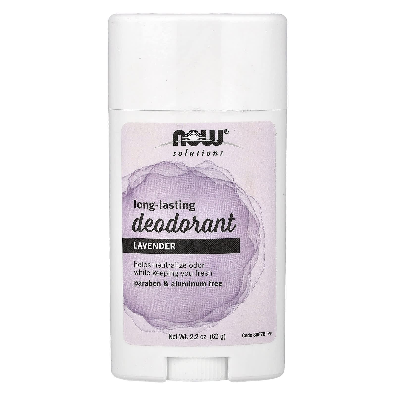 Дезодорант NOW Foods Solutions Long-Lasting, оттенок Lavender, 62 г
