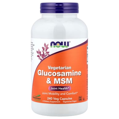 Глюкозамин NOW Foods Vegetarian & MSM, 240 растительных капсул