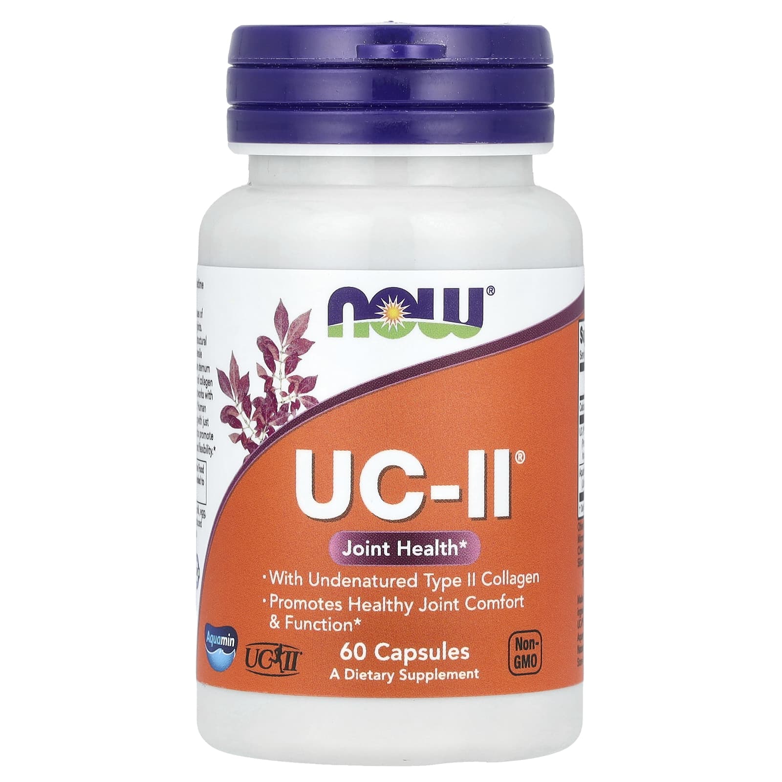 Коллаген NOW Foods UC-II® Joint Health with Undenatured Type II, 60 капсул