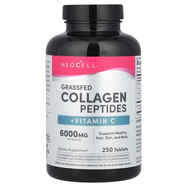 Витамин C NeoCell Grassfed Collagen Peptides, 250 таблеток