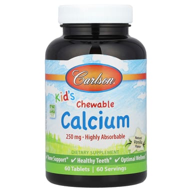 Кальций Carlson Chewable Natural Vanilla, 250 мг, 60 таблеток