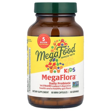 Пробиотик MegaFlora MegaFood™ Daily Probiotic 60 Mini Capsules, 5 млрд КОЕ, капсулы