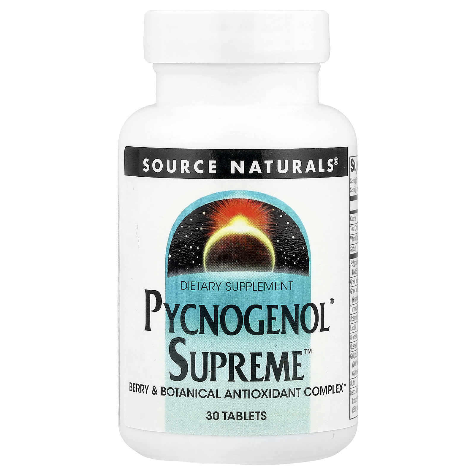 Пикногенол Source Naturals® Supreme™, 30 таблеток