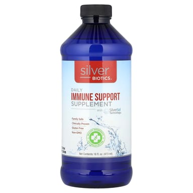 Добавка American Biotech Labs Silver Biotics® Daily Immune Support with SilverSol Technology®, 50 мкг, 473 мл