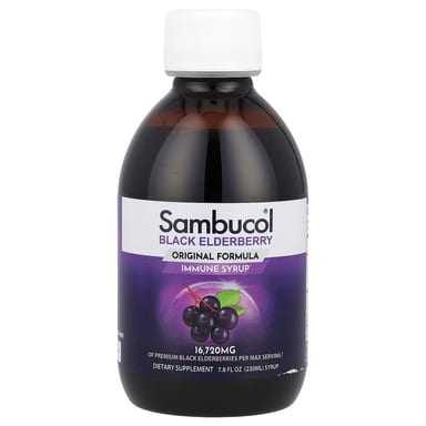 Бузина Sambucol Original Formula, вкус Black Elderberry Immune Syrup, 16720 мг, 230 мл