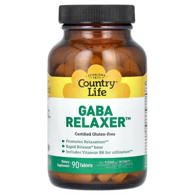 Фото товара: ГАМК Country Life Relaxer, 90 таблеток