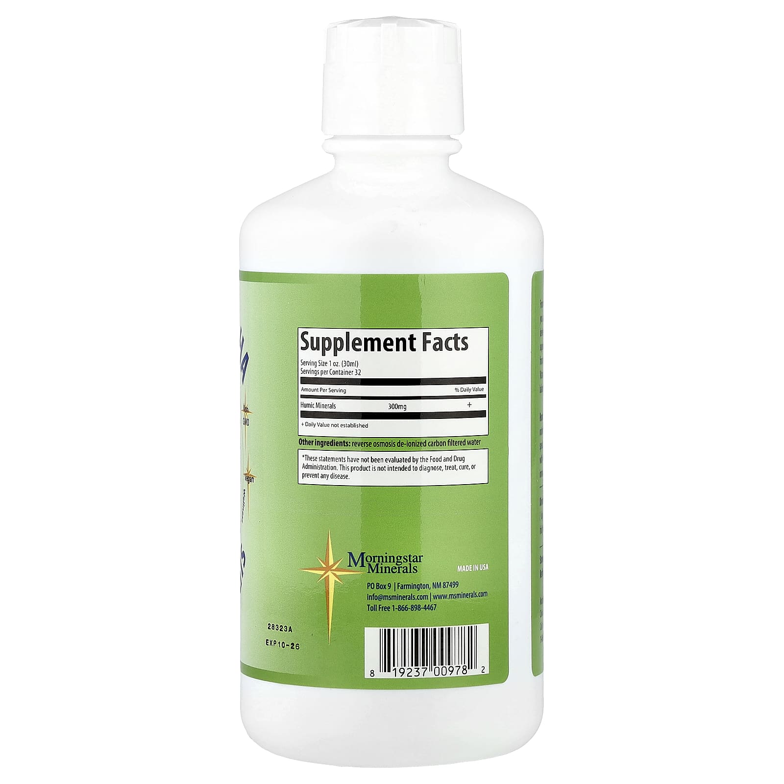 Минерал Morningstar Minerals Vitality Boost HA Humic, 946 мл — фото 2