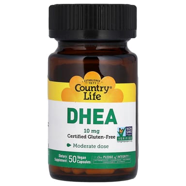 DHEA Country Life, 10 мг, 50 растительных капсул