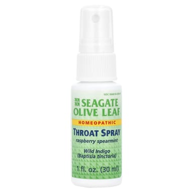 Спрей для горла Seagate Olive Leaf Throat, вкус Raspberry Spearmint, 30 мл