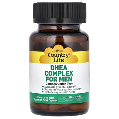 Комплекс Country Life DHEA for Men, 60 растительных капсул