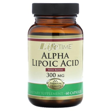 Альфа-липоевая кислота LifeTime Vitamins, 300 мг, 60 капсул
