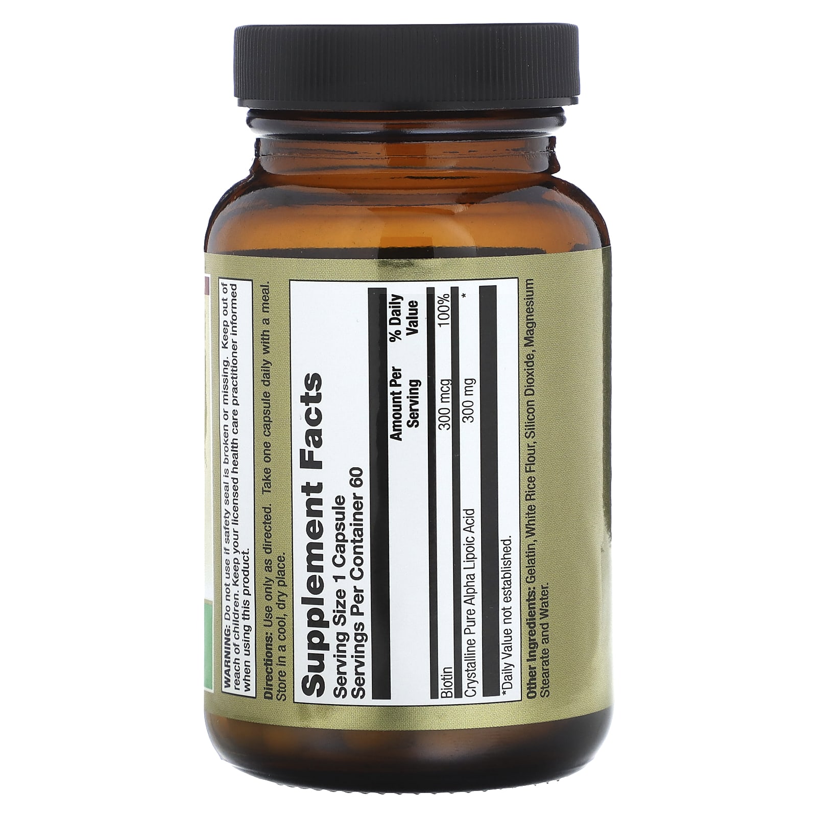 Альфа-липоевая кислота LifeTime Vitamins, 300 мг, 60 капсул — фото 2