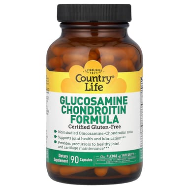 Хондроитин Country Life Glucosamine Formula, 90 капсул