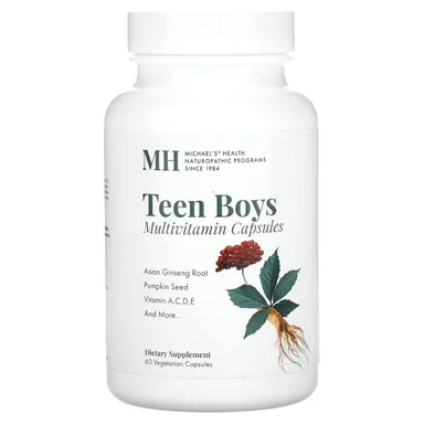 Фото товара: Мультивитамины Michael's Health Teen Boys, 60 растительных капсул