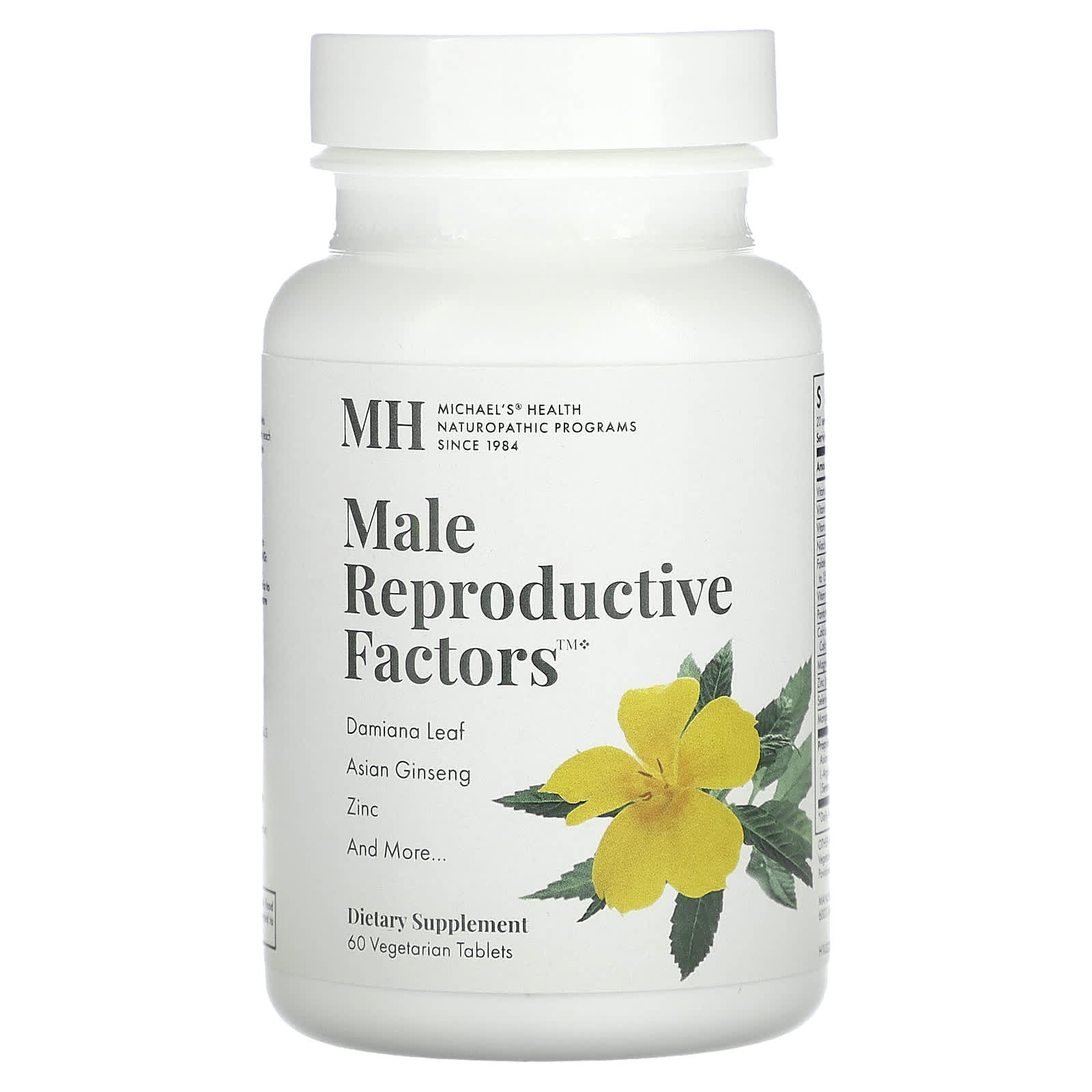 Мужские репродуктивные факторы Michael's Health, 60 вегетарианских таблеток