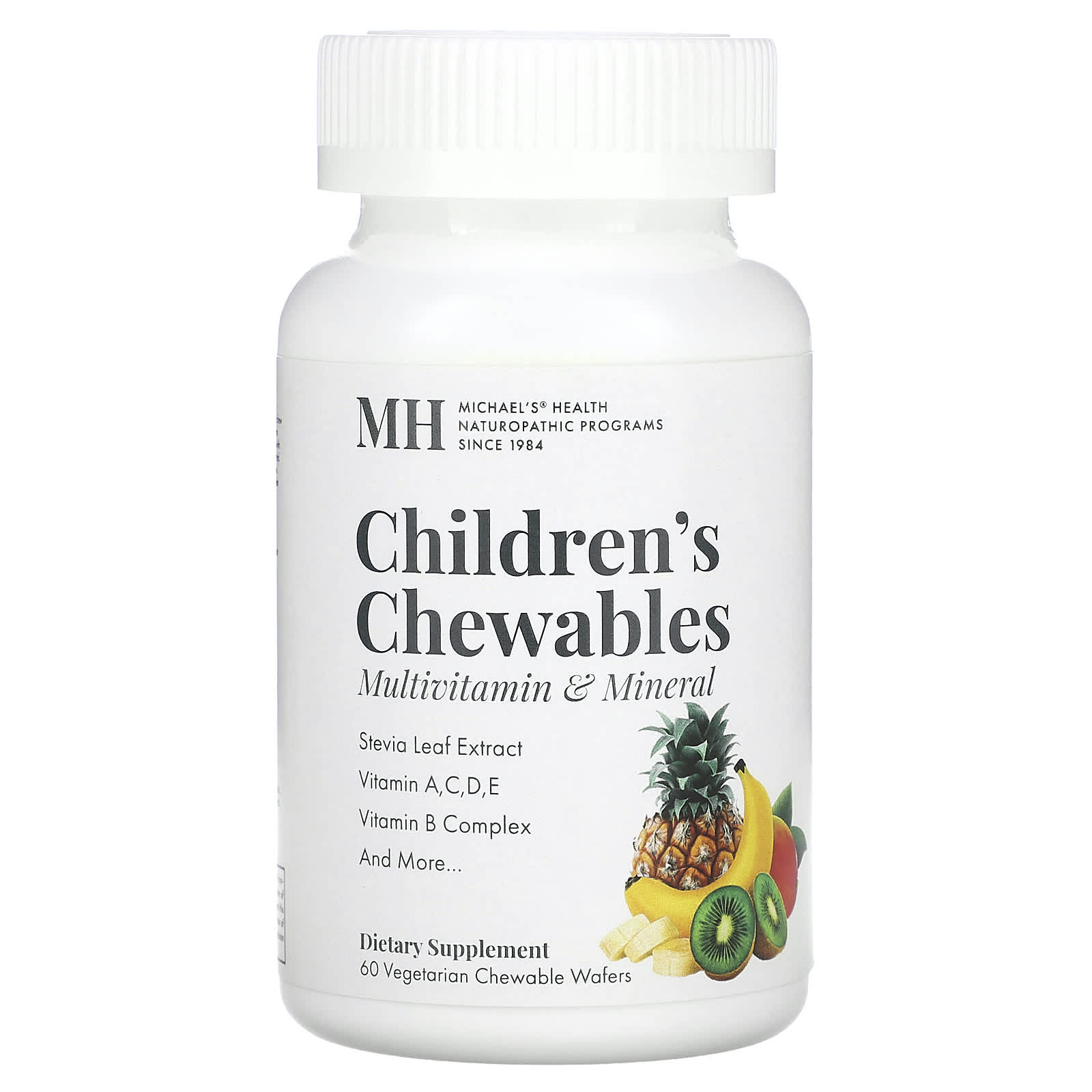 Мультивитаминно-минеральный комплекс Michael's Health Chewables Natural Fruit Punch, оттенок 60 Vegetarian Chewable Wafers