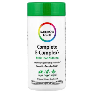 Фото товара: Комплекс витаминов B Rainbow Light Complete B-Complex+™, 90 таблеток