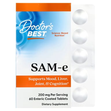 SAM-e (S-аденозилметионин) Doctor's Best, 200 мг, таблетки