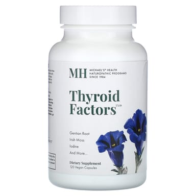 Факторы щитовидной железы Michael's Health, 120 веганских капсул