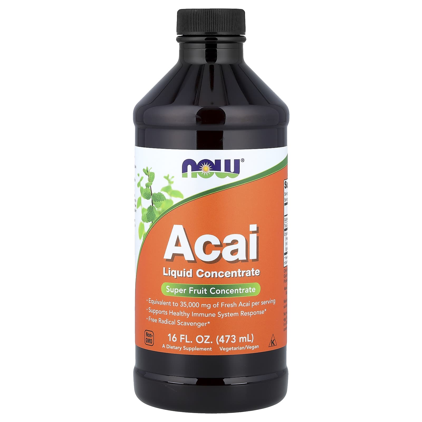 Концентрат жидкости Асаи NOW Foods, 473 мл