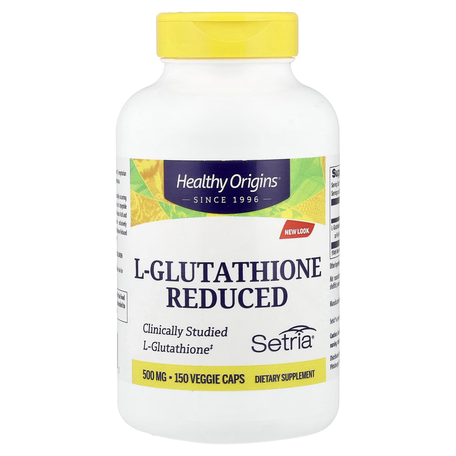 Глутатион Healthy Origins L-, 500 мг, 150 растительных капсул