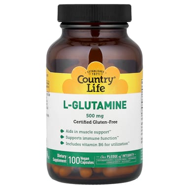 L-глютамин Country Life L-Glutamine 100 Vegan Caps