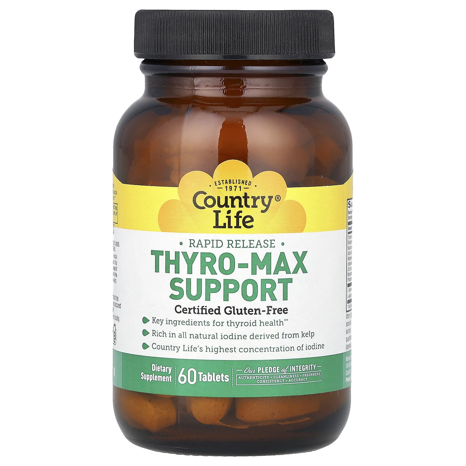 Комплекс Thyro-Max Country Life Rapid Release, 60 таблеток