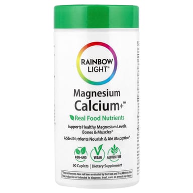 Магний Rainbow Light Calcium+™, оттенок 90 Caplets