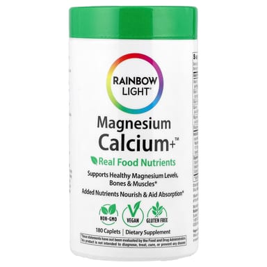 Магний Rainbow Light Calcium+™, оттенок 180 Caplets