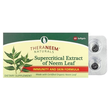 Листья нима Organix South TheraNeem Naturals Supercritical Extract of, 8 мг, 60 мягких капсул