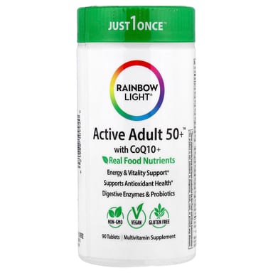 Коэнзим Q10 Rainbow Light Active Adult 50+™, 90 таблеток
