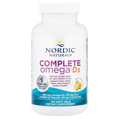 Омега-комплекс Nordic Naturals™-D3, вкус Lemon, 120 мягких капсул